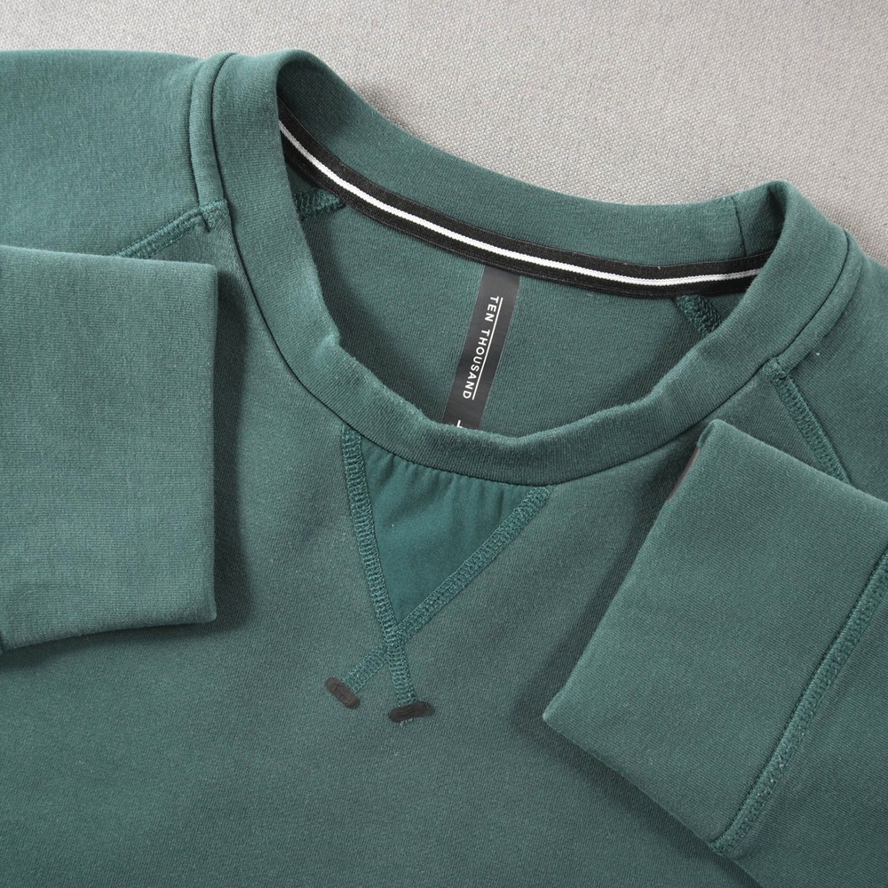 Ten Thousand The Recover Crew Scuba Men Sweatshirt L Green Gym Performance
